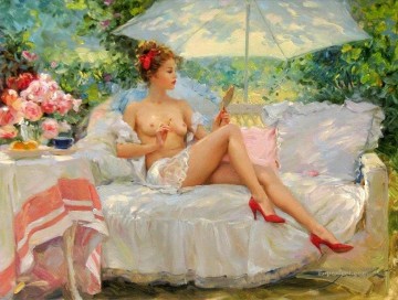 Impressionist Nude Painting - Pretty Woman KR 034 Impressionist nude